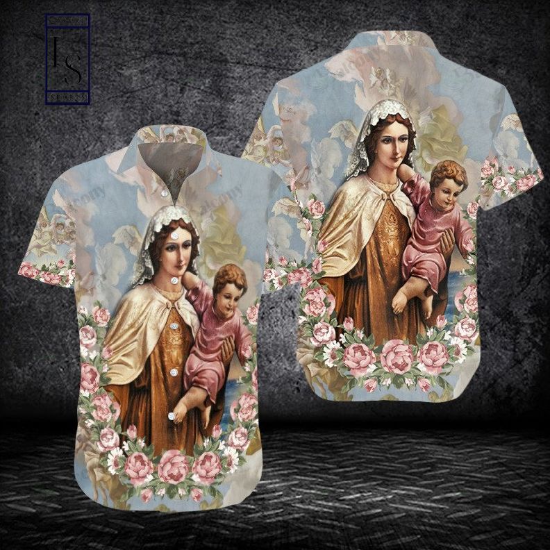 Mother Mary 3D Hawaiian Shirt