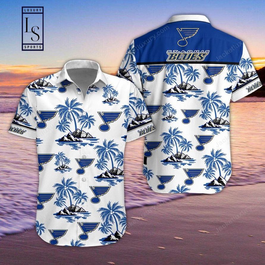 St. Louis Blues NHL Flower Hawaiian Shirt Impressive Gift For Men Women  Fans - Freedomdesign