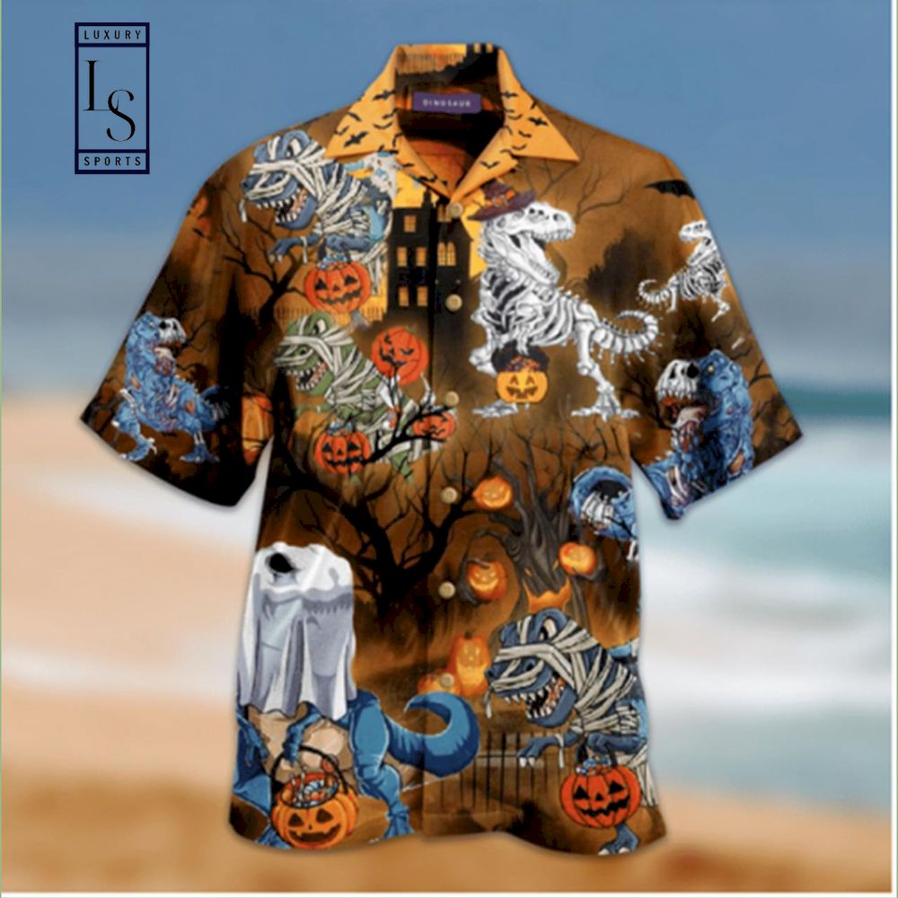 Amazing Halloween With Dinosaur Hawaiian Shirts