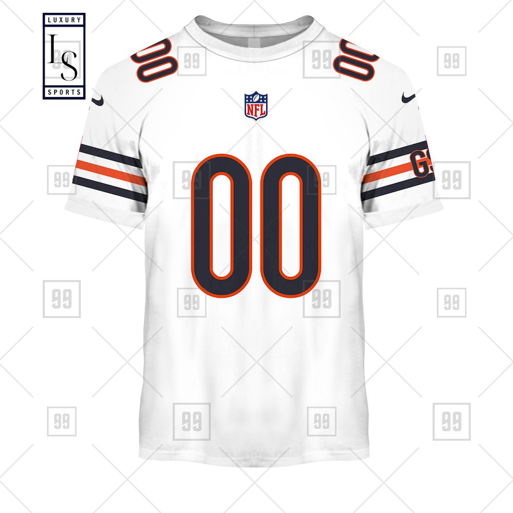 Chicago Bears Personalized NFL Jersey Hoodie 3D