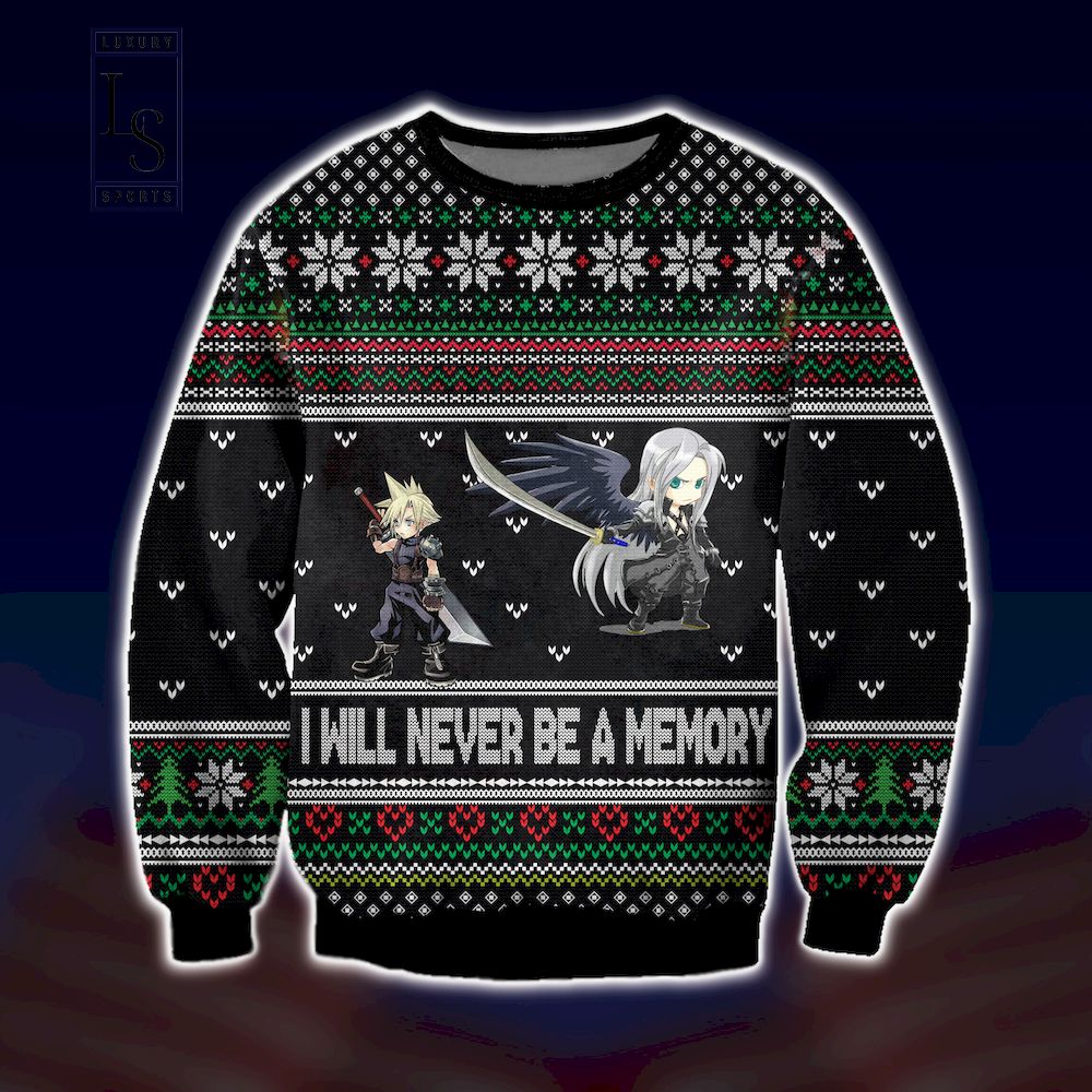 Final Fantasy I Will Never Be A Memory Ugly Christmas Sweater