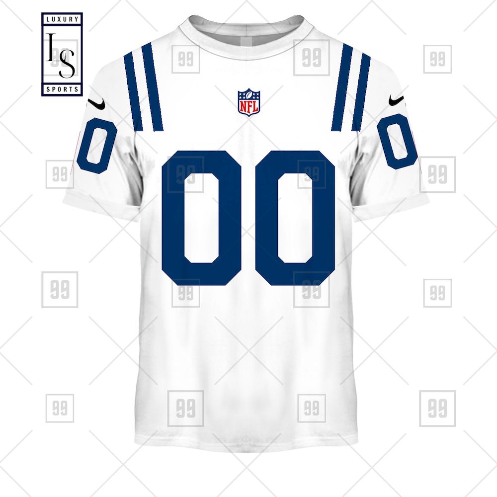 Indianapolis Colts Personalized NFL Jersey Hoodie 3D
