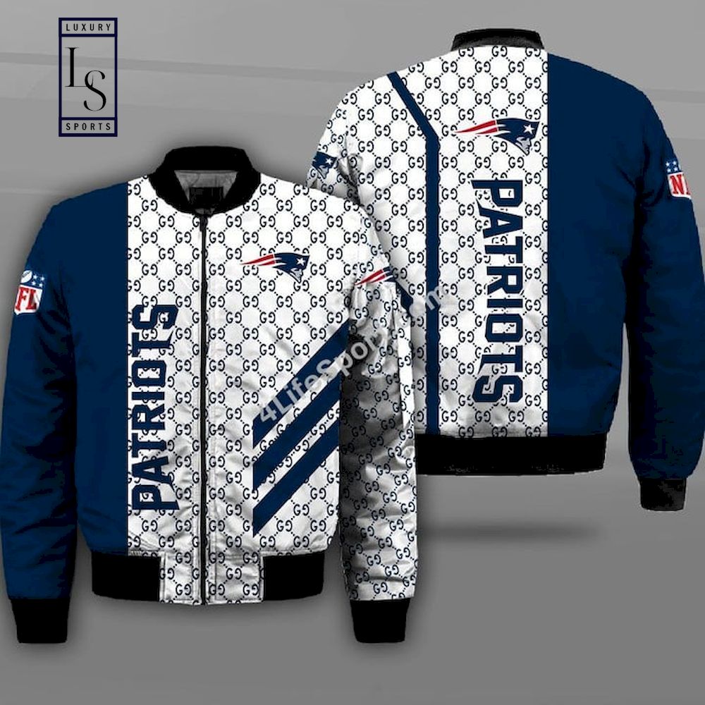 New England Patriots Gucci Design NFL Bomber Jacket
