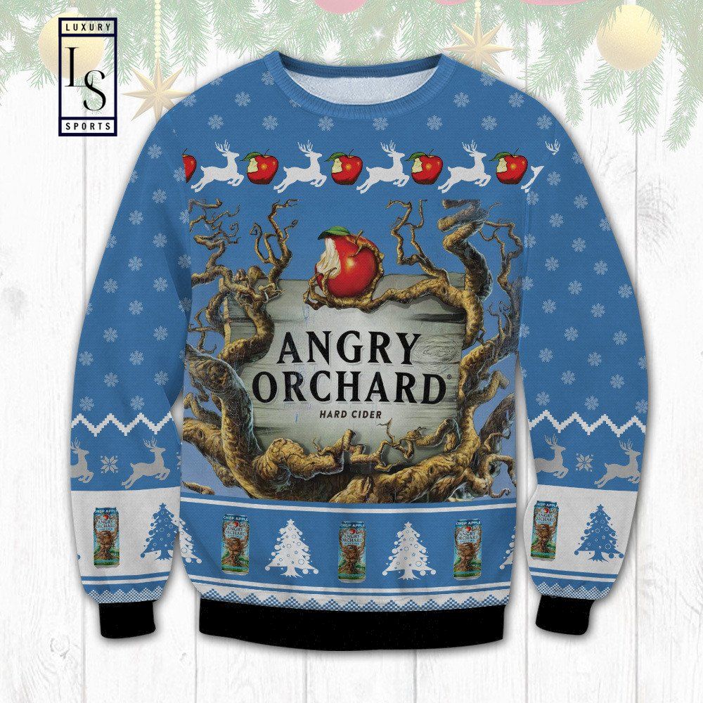 Angry Orchard Hard Cider Ugly Christmas Sweater