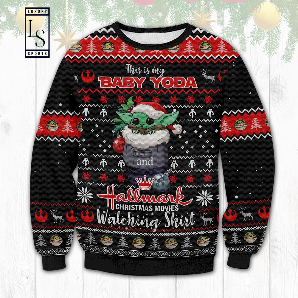 Baby Yoda Hallmark Ugly Christmas Sweater
