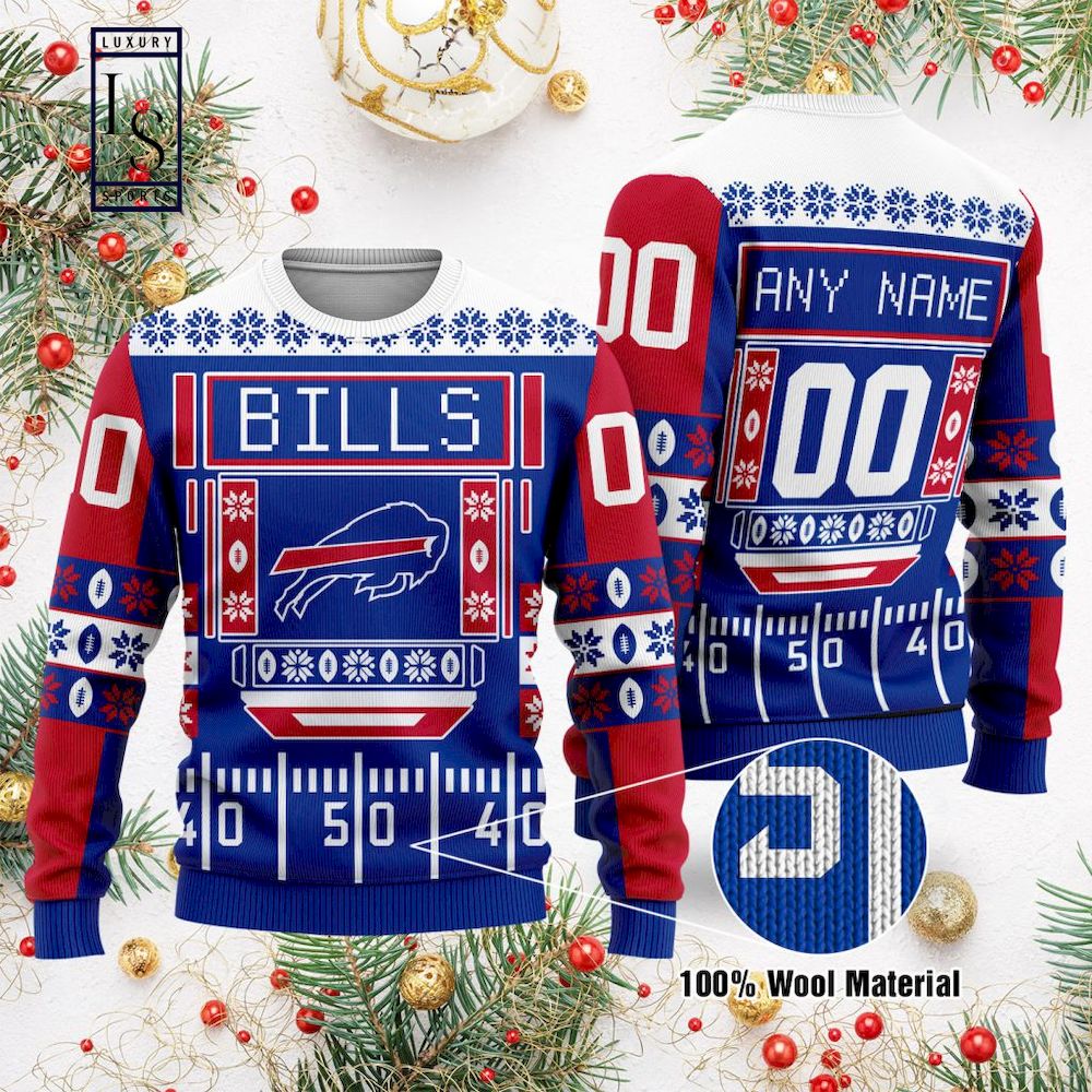Buffalo Bills NFL Personalized Ugly Christmas Sweater