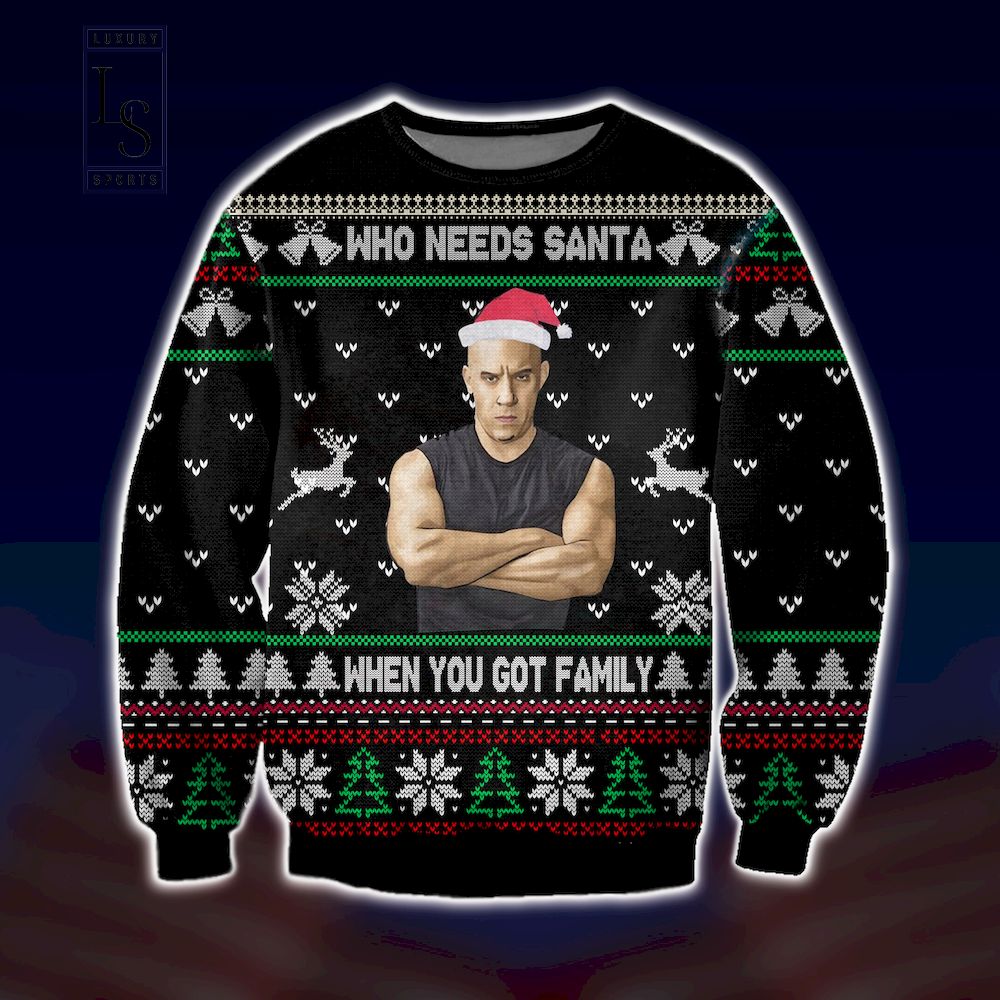 Dominic Toretto You Got Family Fast and Furious Ugly Christmas Sweater