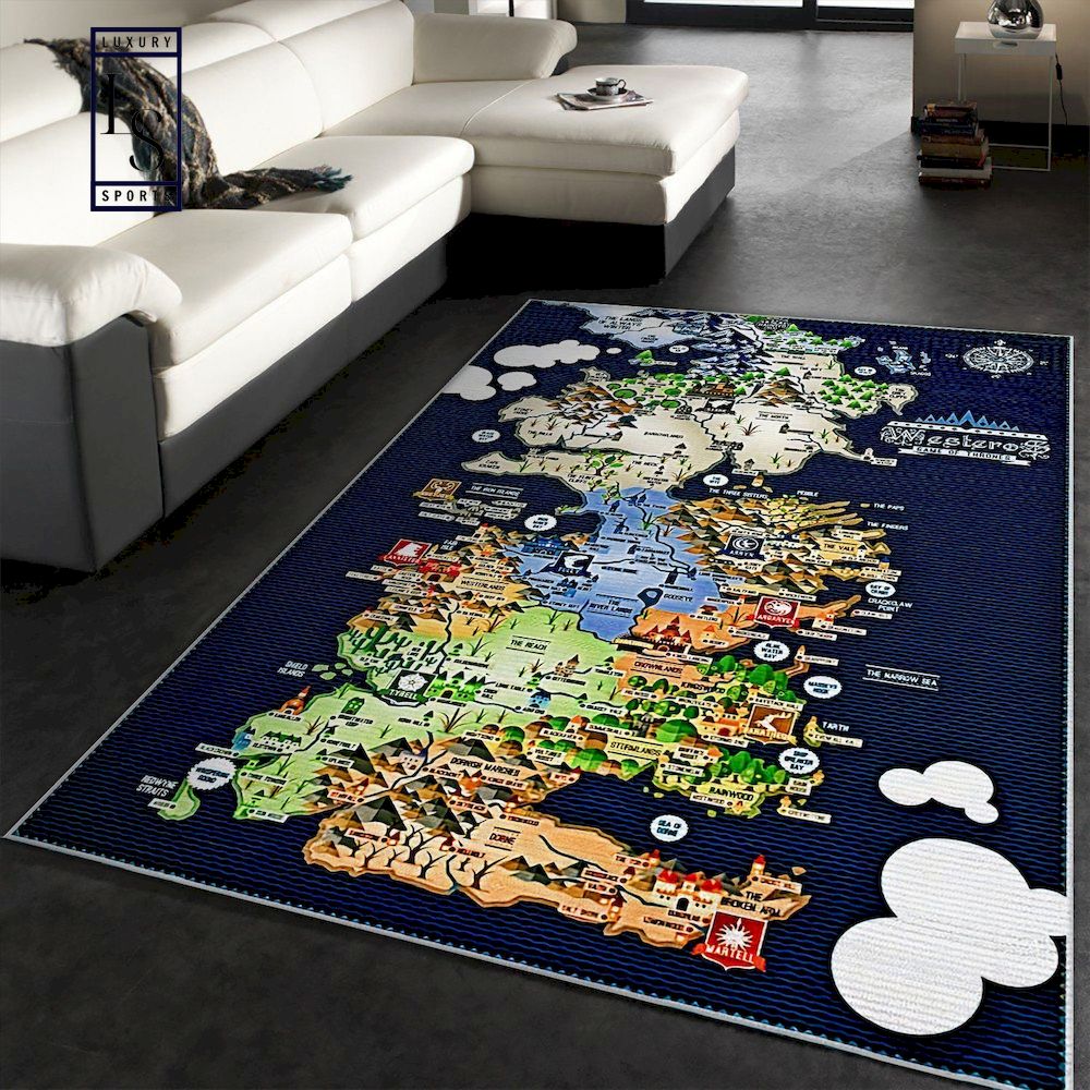 Game Of Thrones Westeros Map Rug The US Decor