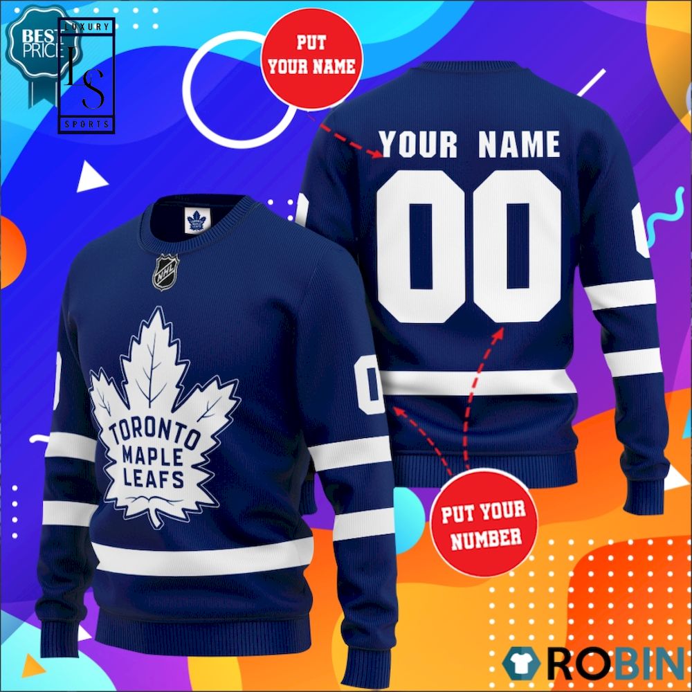 Custom Toronto Maple Leafs Sweatshirt NHL Hoodie 3D, You laugh I