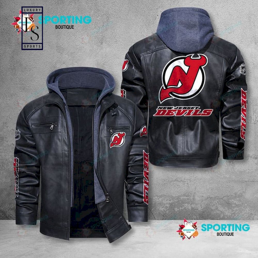 New Jersey Devils NHL Leather Jacket