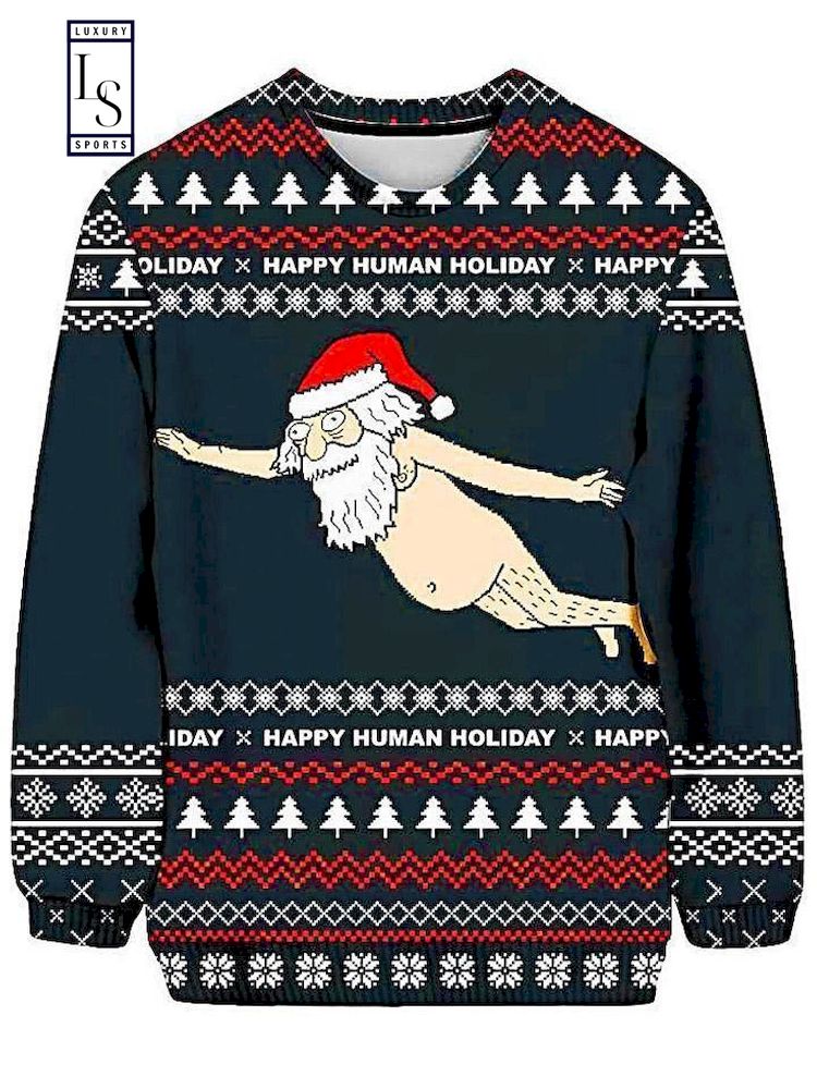 Verdienen Vermelden Thuisland SALE] Santa Naked Ugly Chirstmas Sweater - Luxury & Sports Store