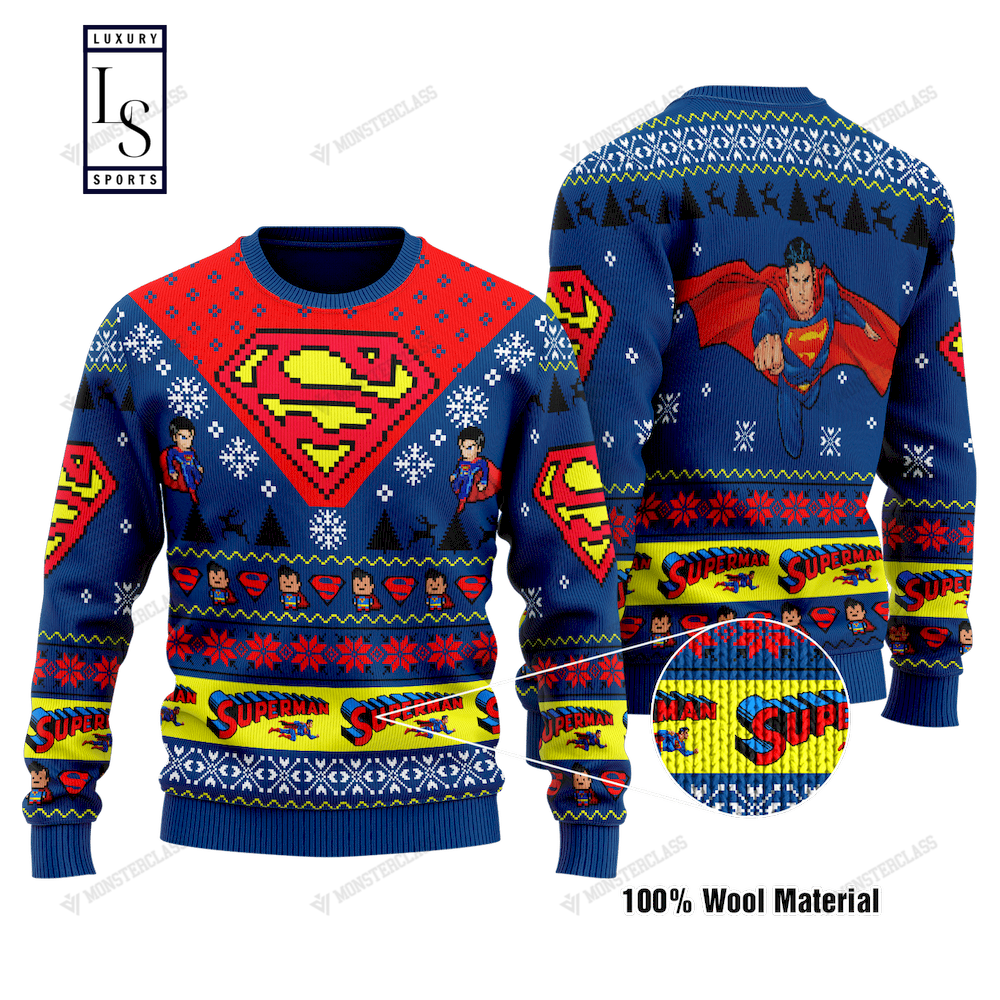 Superman in Your Arena Ugly Christmas Sweater - Trending picture dear