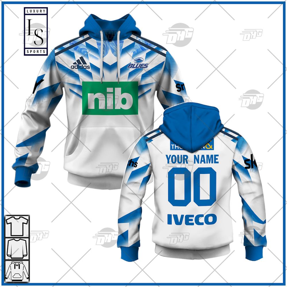 Auckland Blues Away Personalized Hoodie New