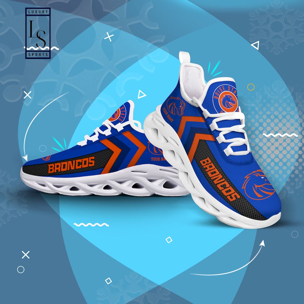 Boise State Broncos Personalized Max Soul Shoes - Studious look