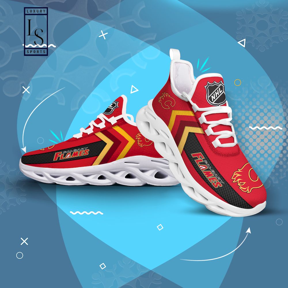 Calgary Flames NHL Personalized Max Soul Shoes