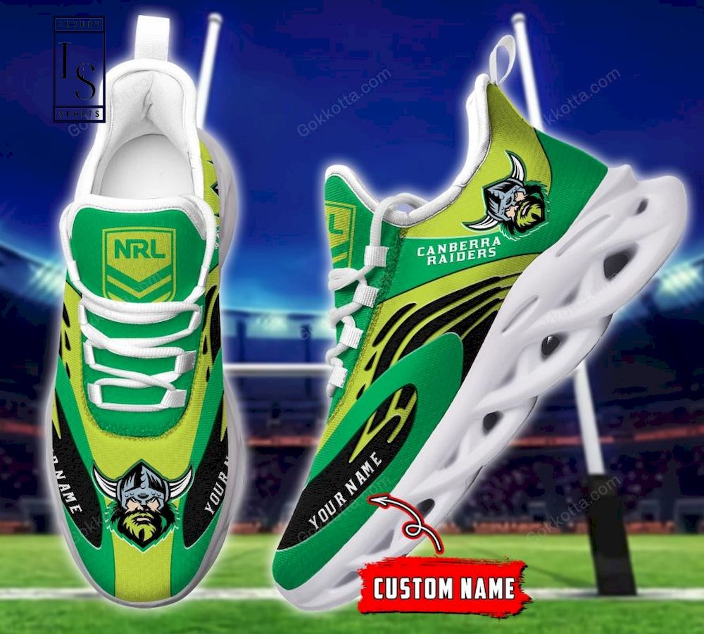 Canberra Raiders NRL Personalized Max Soul Shoes