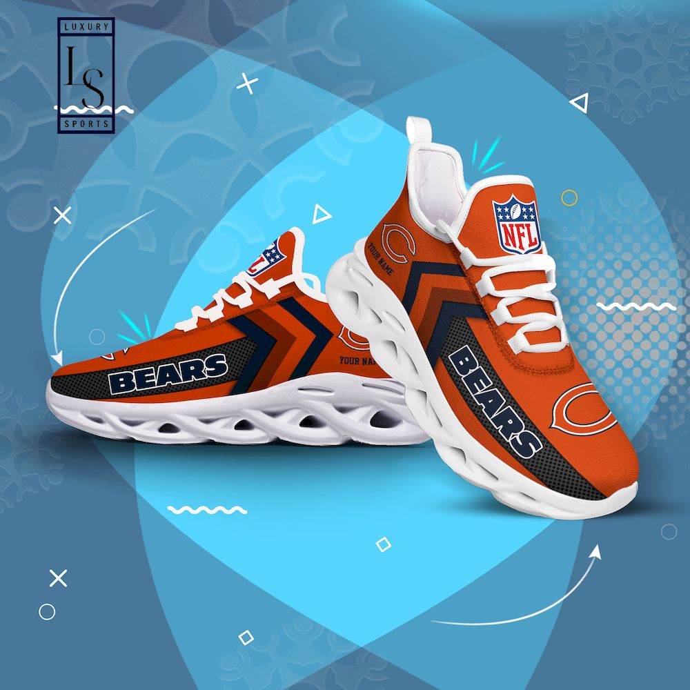 Chicago Bears Personalized Max Soul Shoes - Trending picture dear