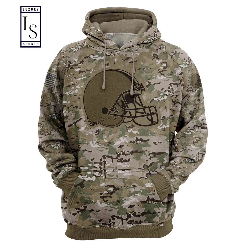 Cleveland Browns Camo Hoodie D