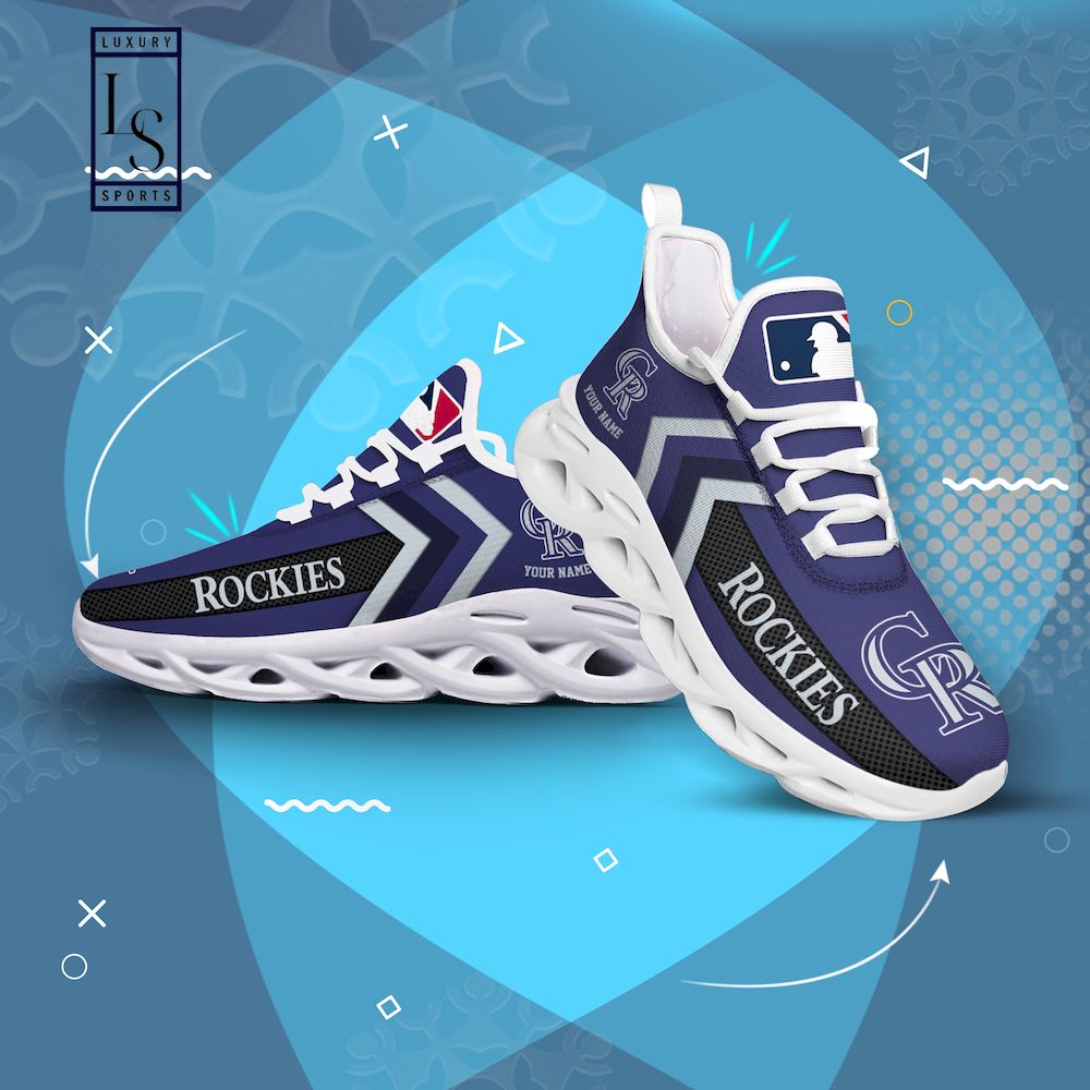 Colorado Rockies Personalized Max Soul Shoes