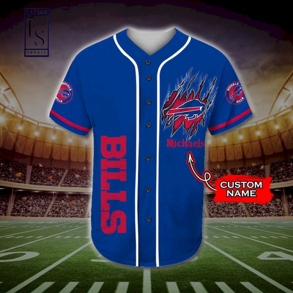 Buffalo Bills Damn Right NFL Jersey Shirt Skull Custom Number And