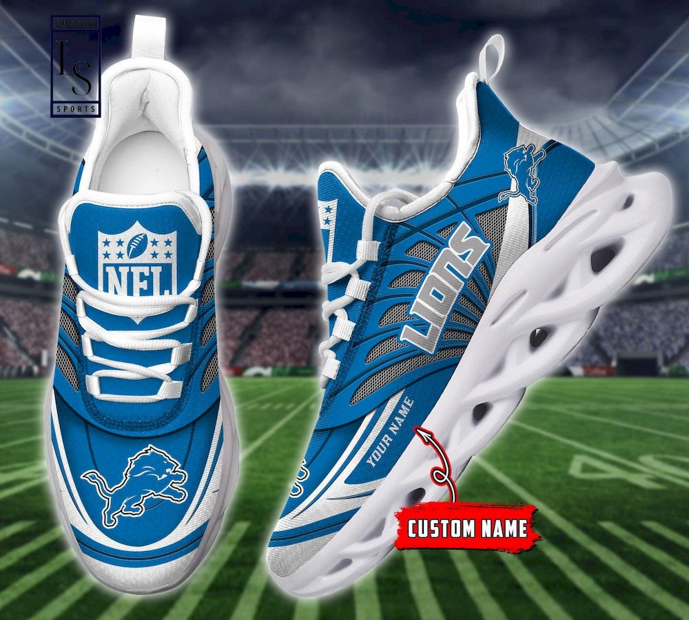 Detroit Lions NFL Personalized Max Soul Shoes
