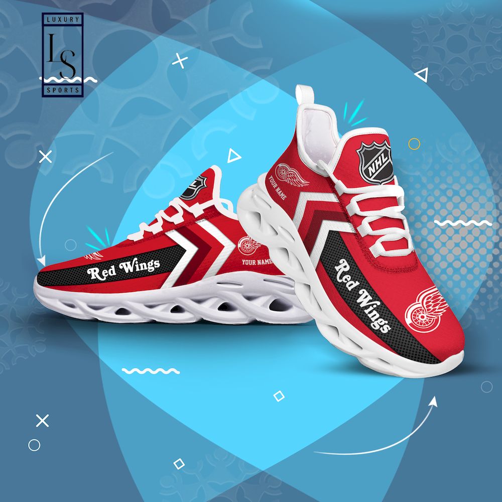 Detroit Red Wings NHL Personalized Max Soul Shoes