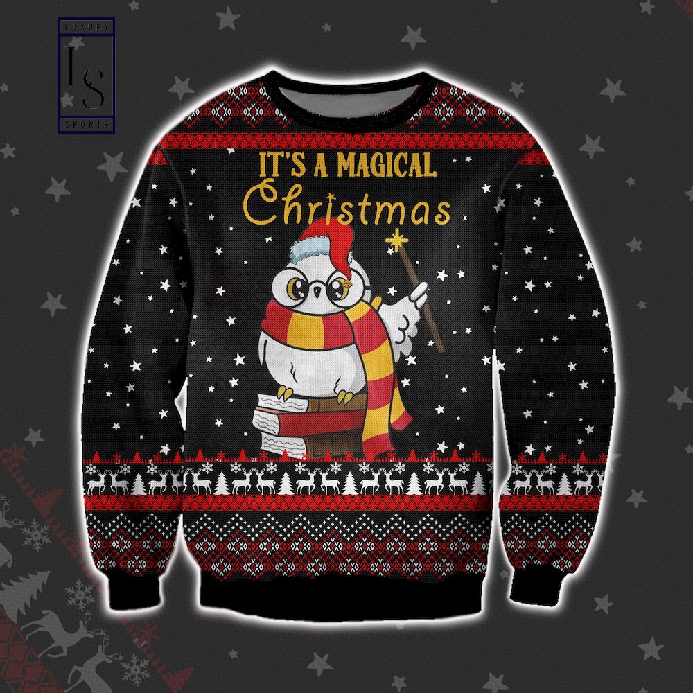 Hedwig Magical Christmas Ugly Christmas Sweater
