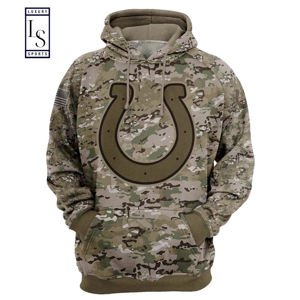 Indianapolis Colts Camo Hoodie D