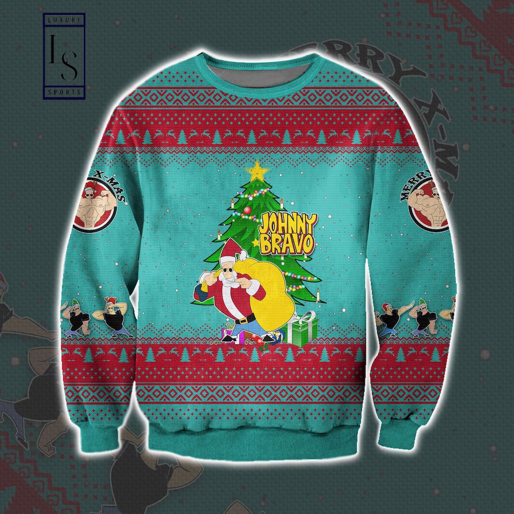 Johnny Bravo Ugly Christmas Sweater