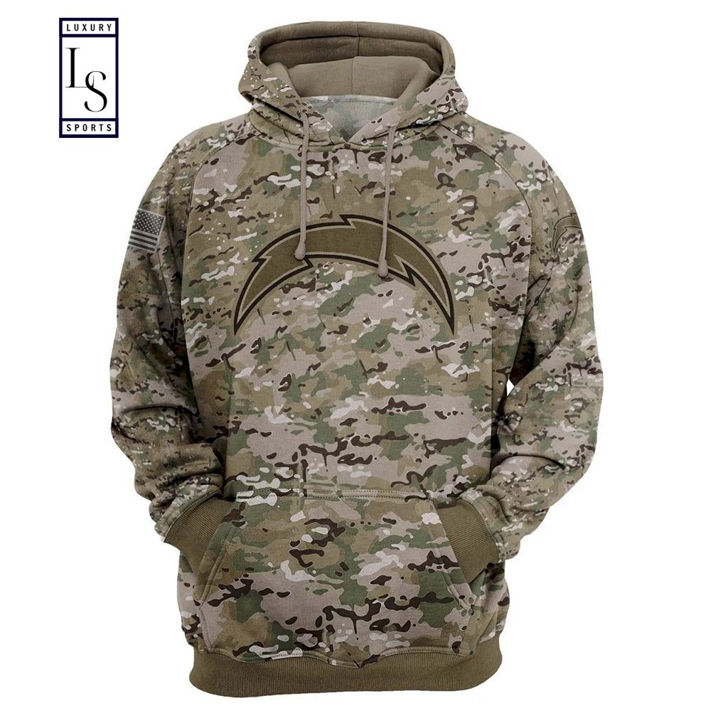 Los Angeles Chargers Camo Hoodie D