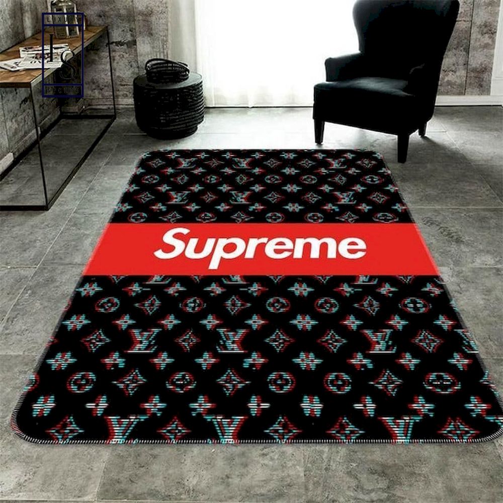 Best Price] Louis Vuitton Feat Supreme Arena Rug - Luxury & Sports Store