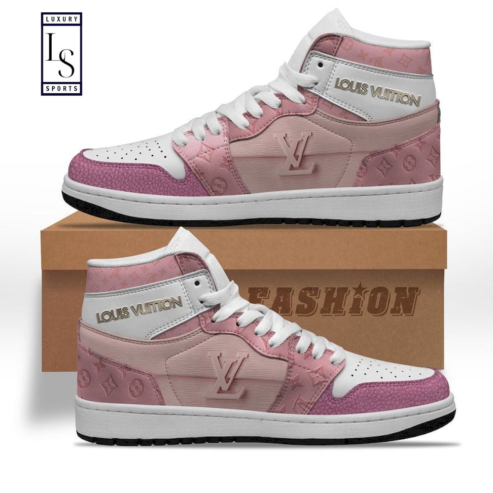 SALE] Louis Vuitton Pink Jordan 1 High Sneaker - Luxury & Sports Store