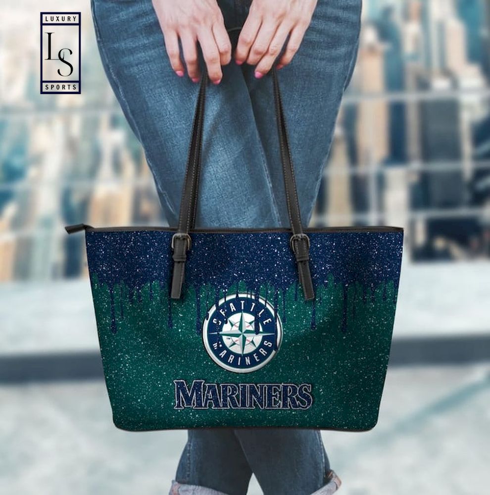 MLB Seattle Mariners Leather Tote Bag