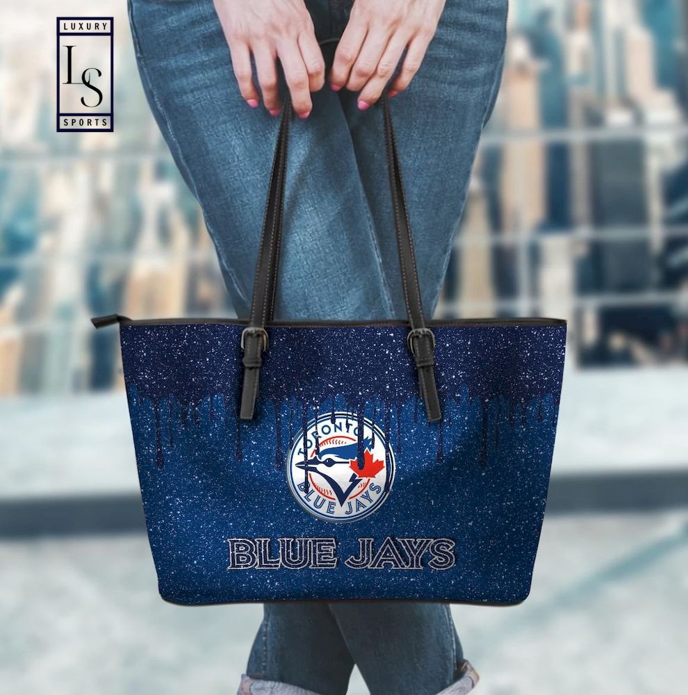MLB Toronto Blue Jays Paint Leather Tote Bag