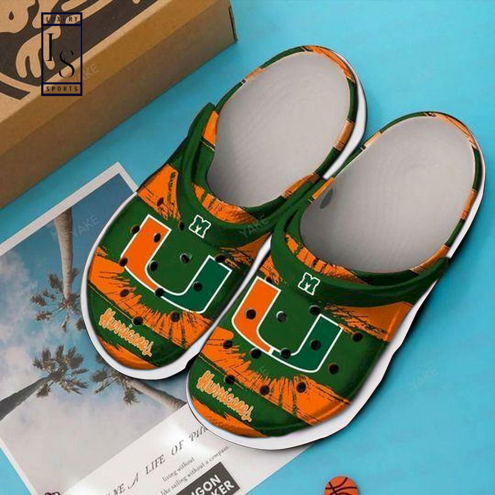 SALE] Miami Hurricanes Personalized Crocs Clog Shoes - Luxury & Sports Store
