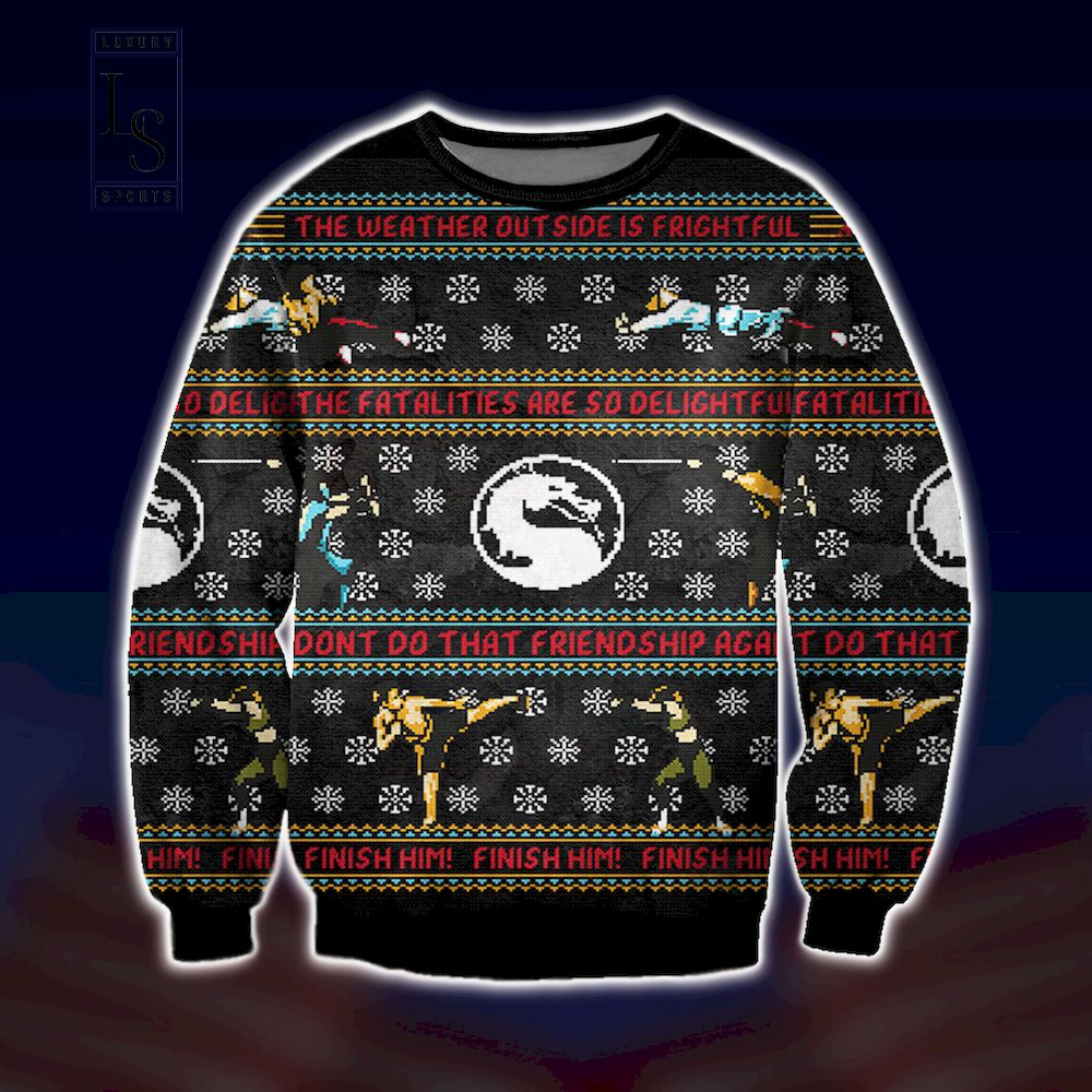 Mortal Kombat Fatality Ugly Christmas Sweater