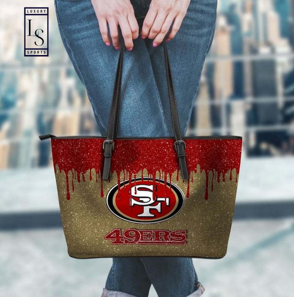 NFL San Francisco ers Paint Leather Tote Bag