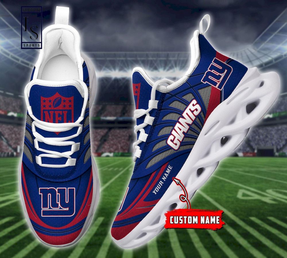 New York Giants NFL Personalized Max Soul Shoes