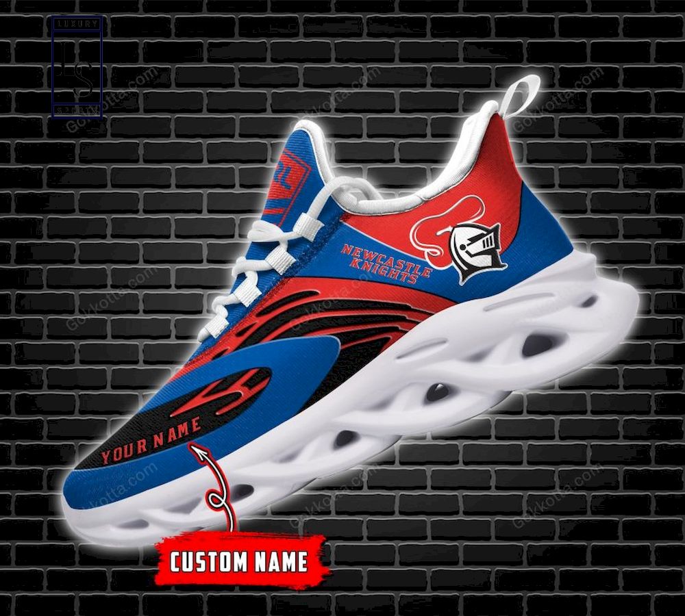 Newcastle Knights NRL Personalized Max Soul Shoes