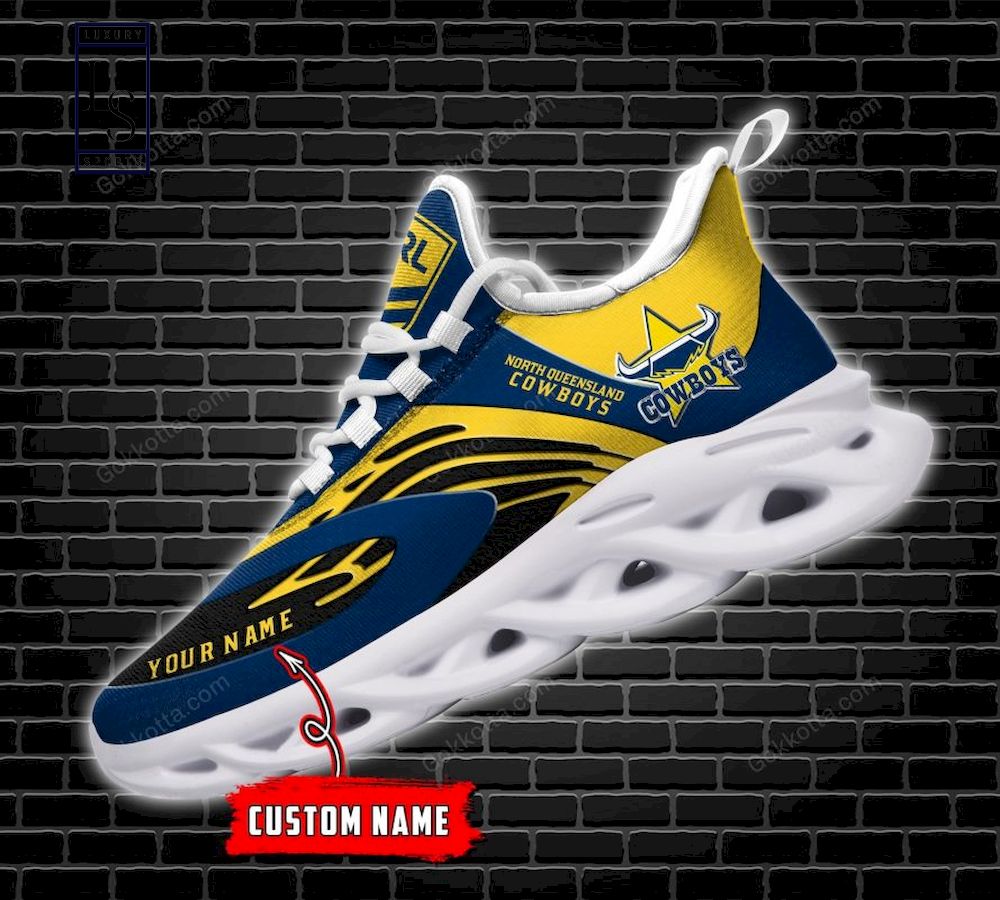 North Queensland Cowboys NRL Personalized Max Soul Shoes