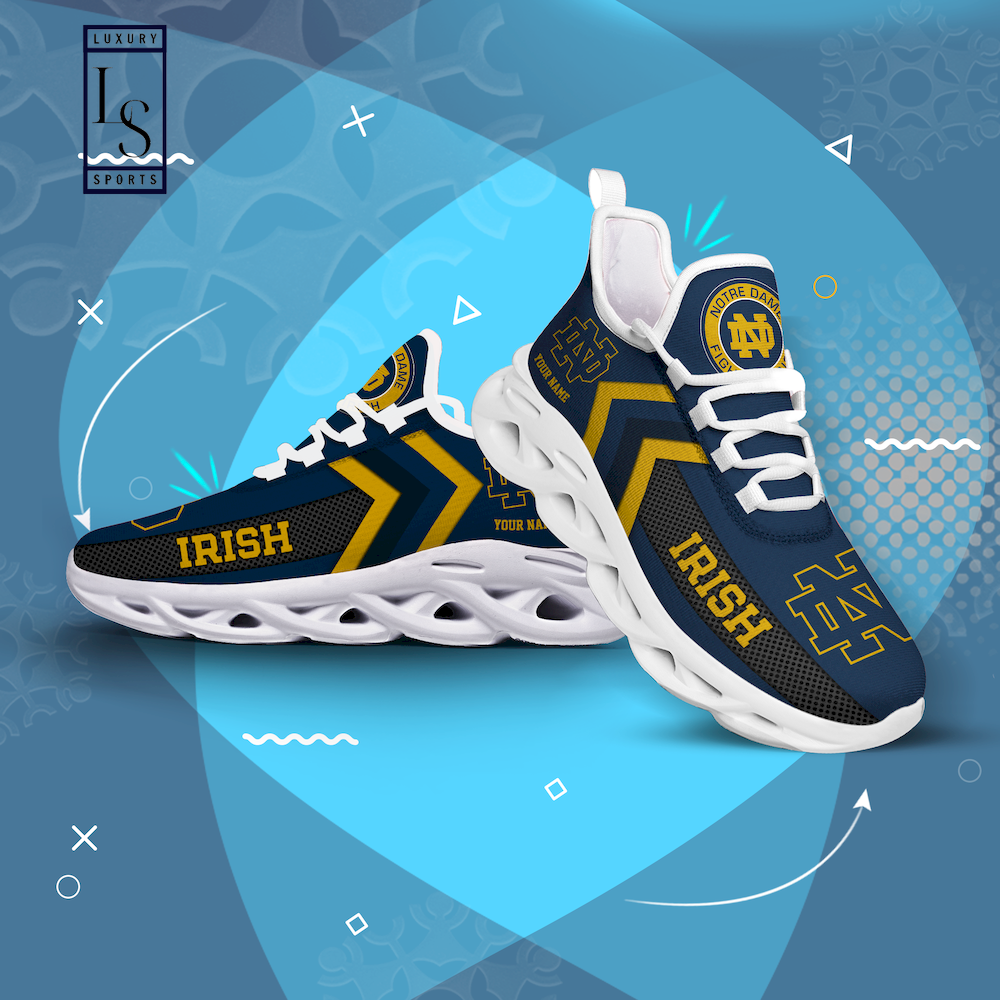 Notre Dame Fighting Irish Personalized Max Soul Shoes - My friends!
