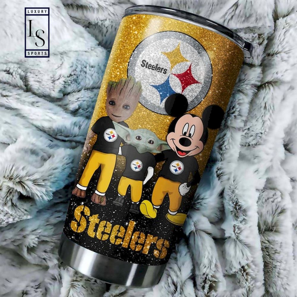Customized Steelers Tumbler Cup Groot Mickey Yoda Gift - Personalized  Gifts: Family, Sports, Occasions, Trending