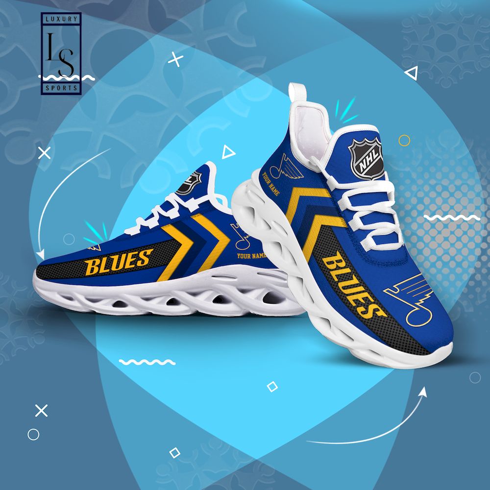 St Louis Blues Personalized Name NHL New Luxury Max Soul Shoes