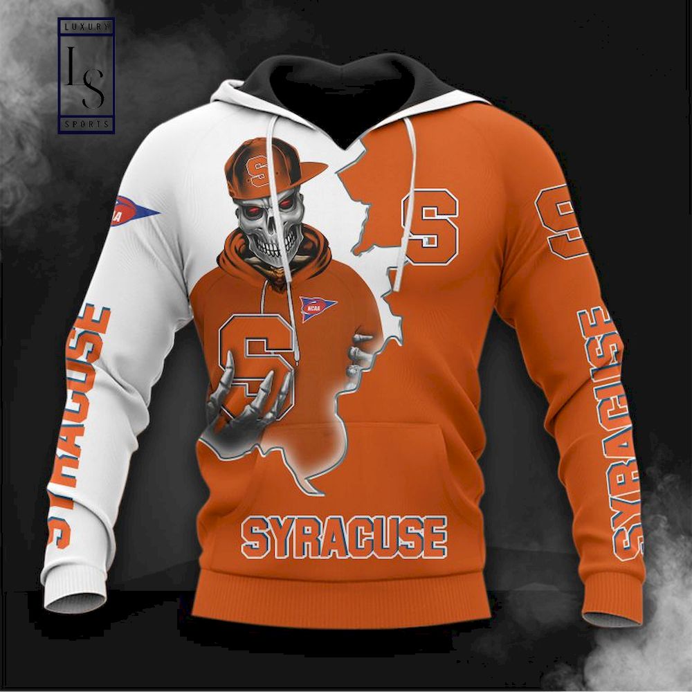 Syracuse Orange Hip Hop Skeleton Hoodie D