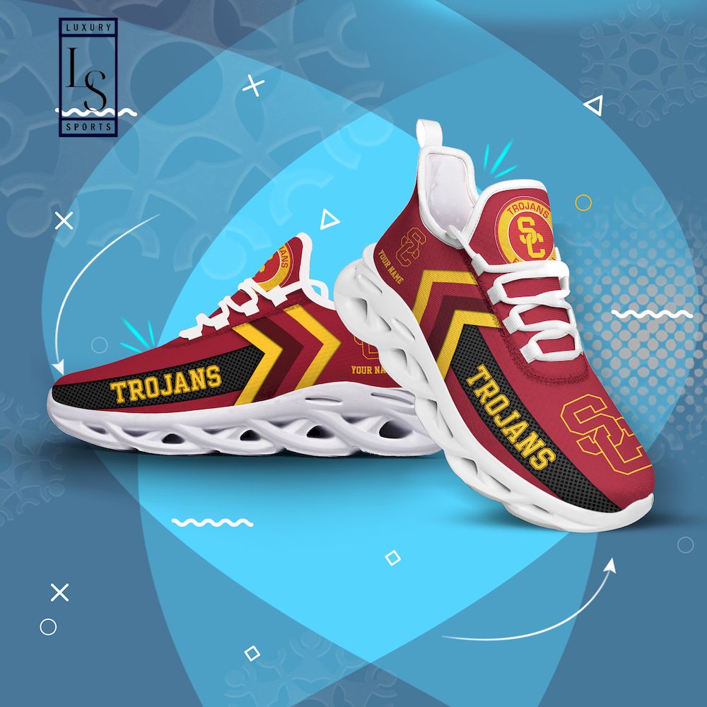 USC Trojans Personalized Max Soul Shoes - Studious look