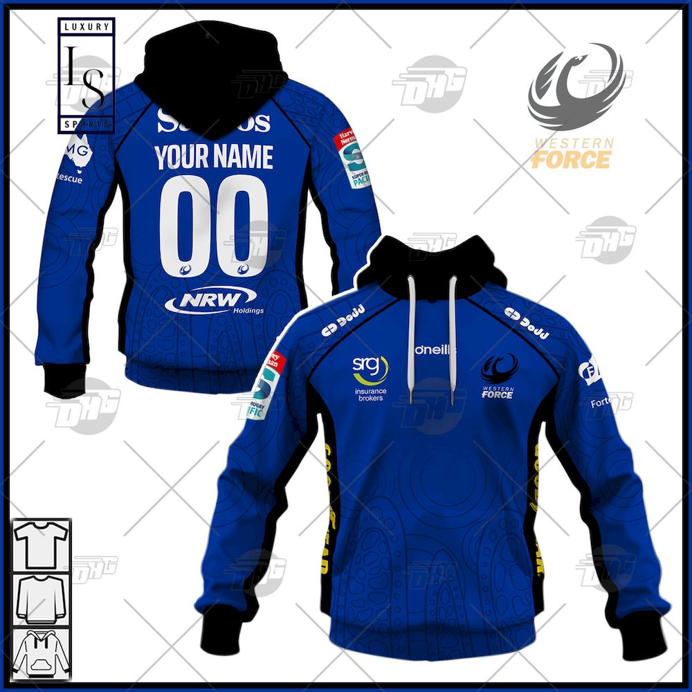 Western Force Away Personalized Hoodie New