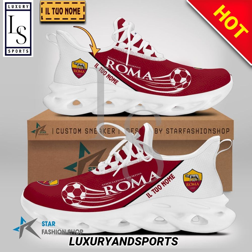 AS Roma Serie A Custom Name Max Soul Shoes