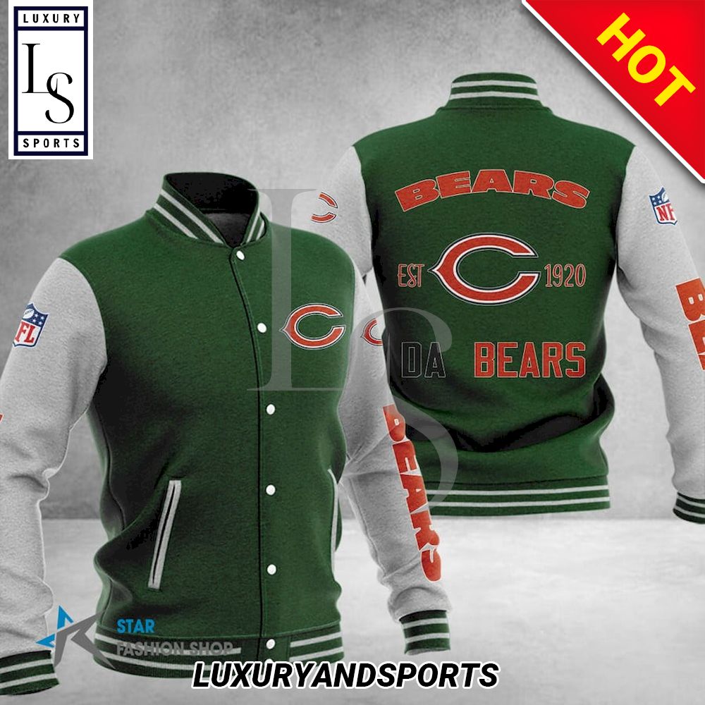 Chicago Bears Da Bears Baseball Jacket