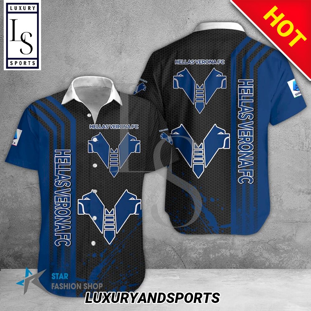 Hellas Verona FC Seria A Hawaiian Shirt