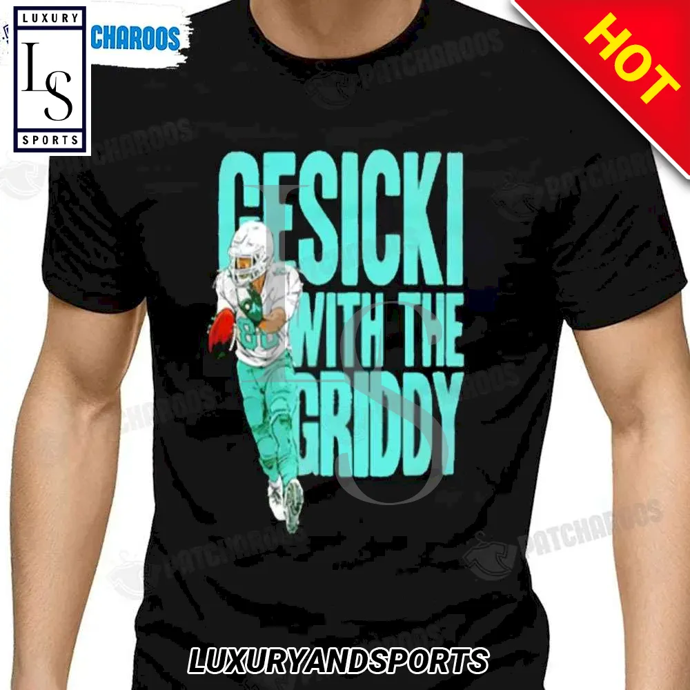 Mike Gesicki With The Griddy Miami Dolphins Shirt
